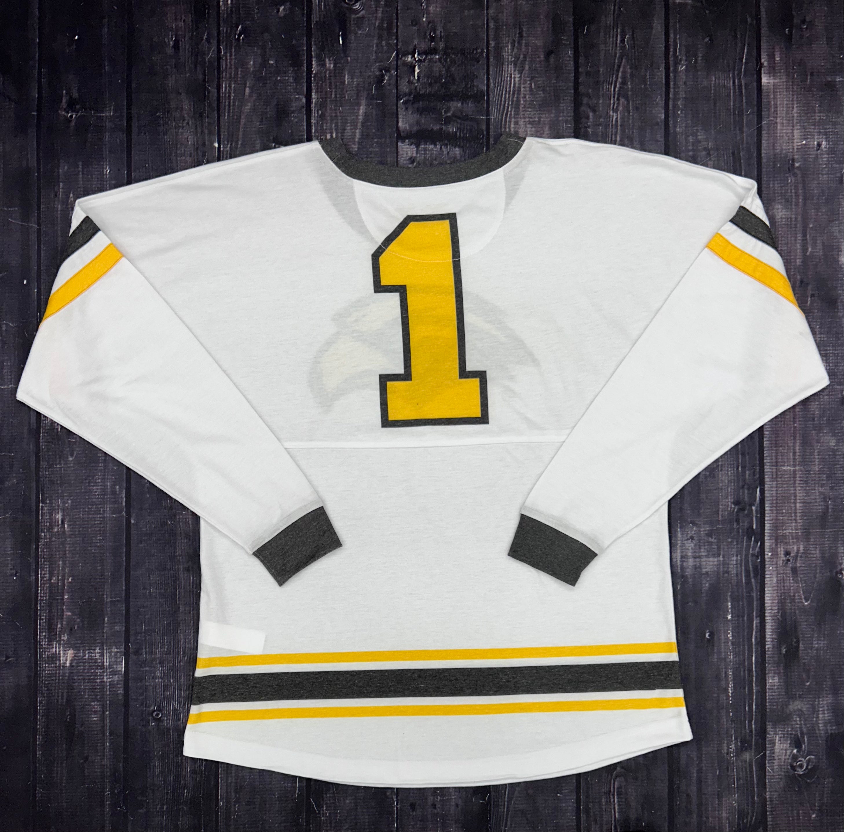 T-Shirt Women's Long Sleeve Pom Pom Jersey Stripes