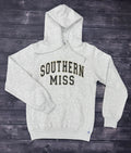 Fleece Hooded Sweatshirt with Southern Miss Embroidered Patch Lettering