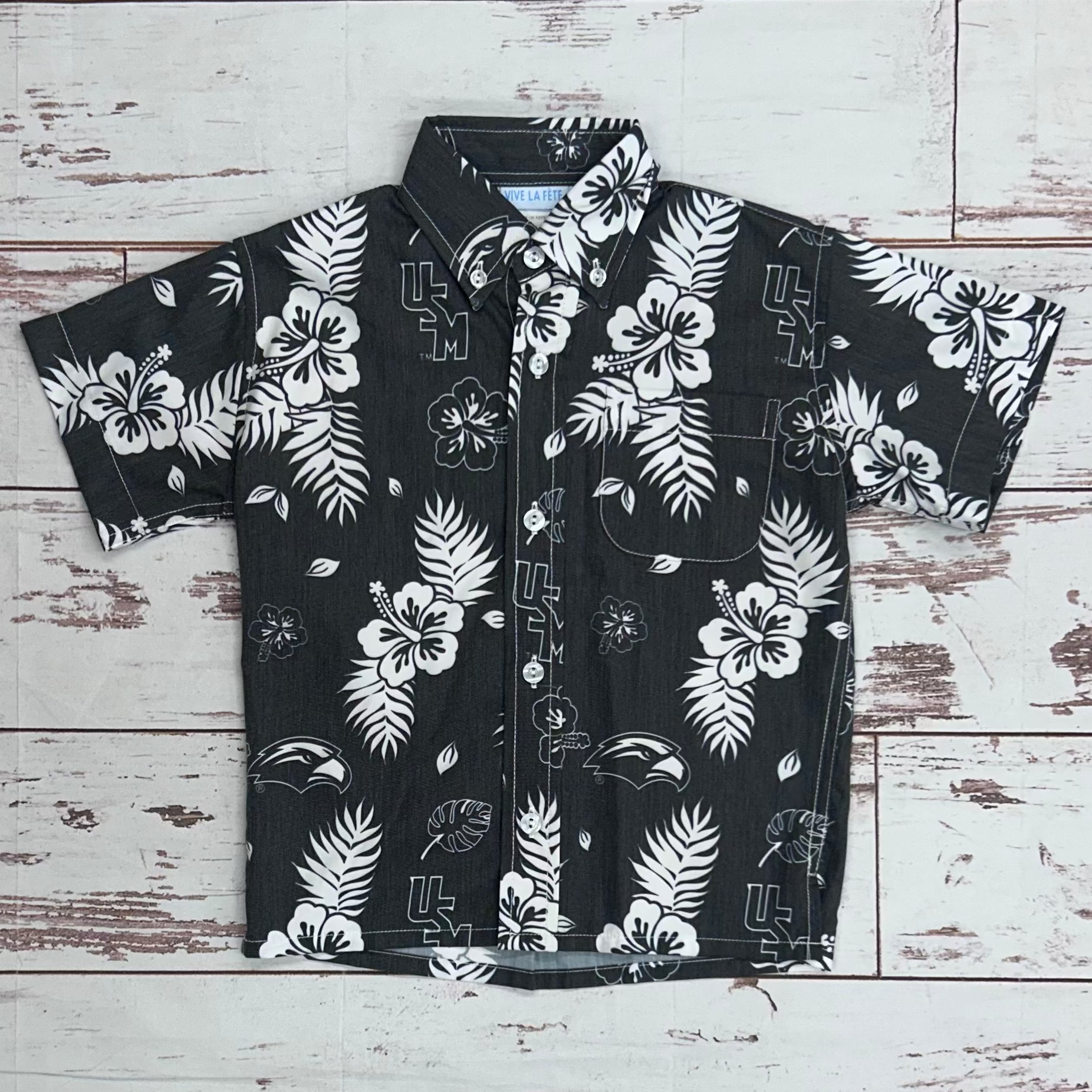 Toddler Short Sleeve Hawaiian Buttondown Shirt