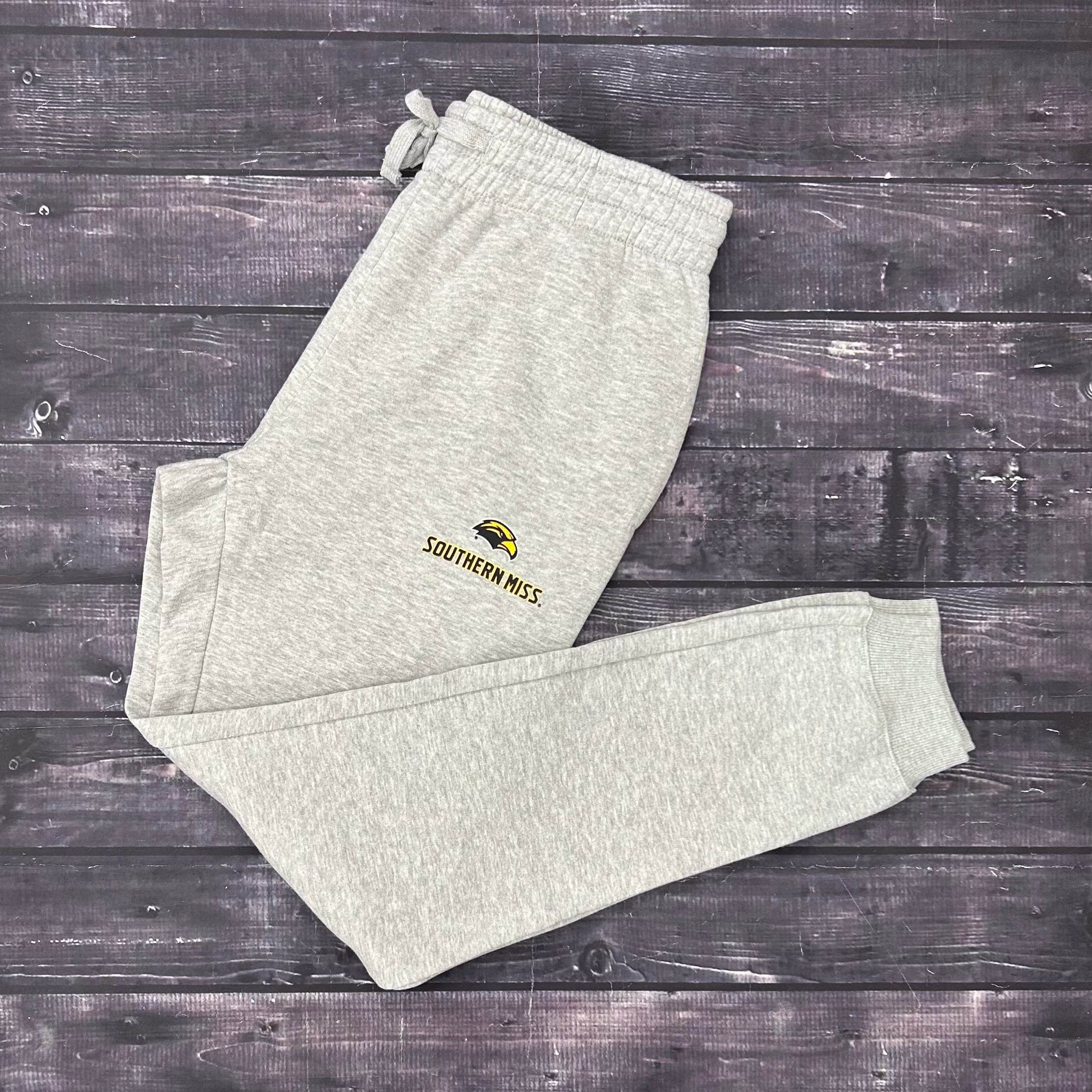 Fleece Jogger Sweatpants with Eagle Head Southern Miss