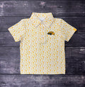 Toddler Tom Polo with Football Pattern and Eagle Head