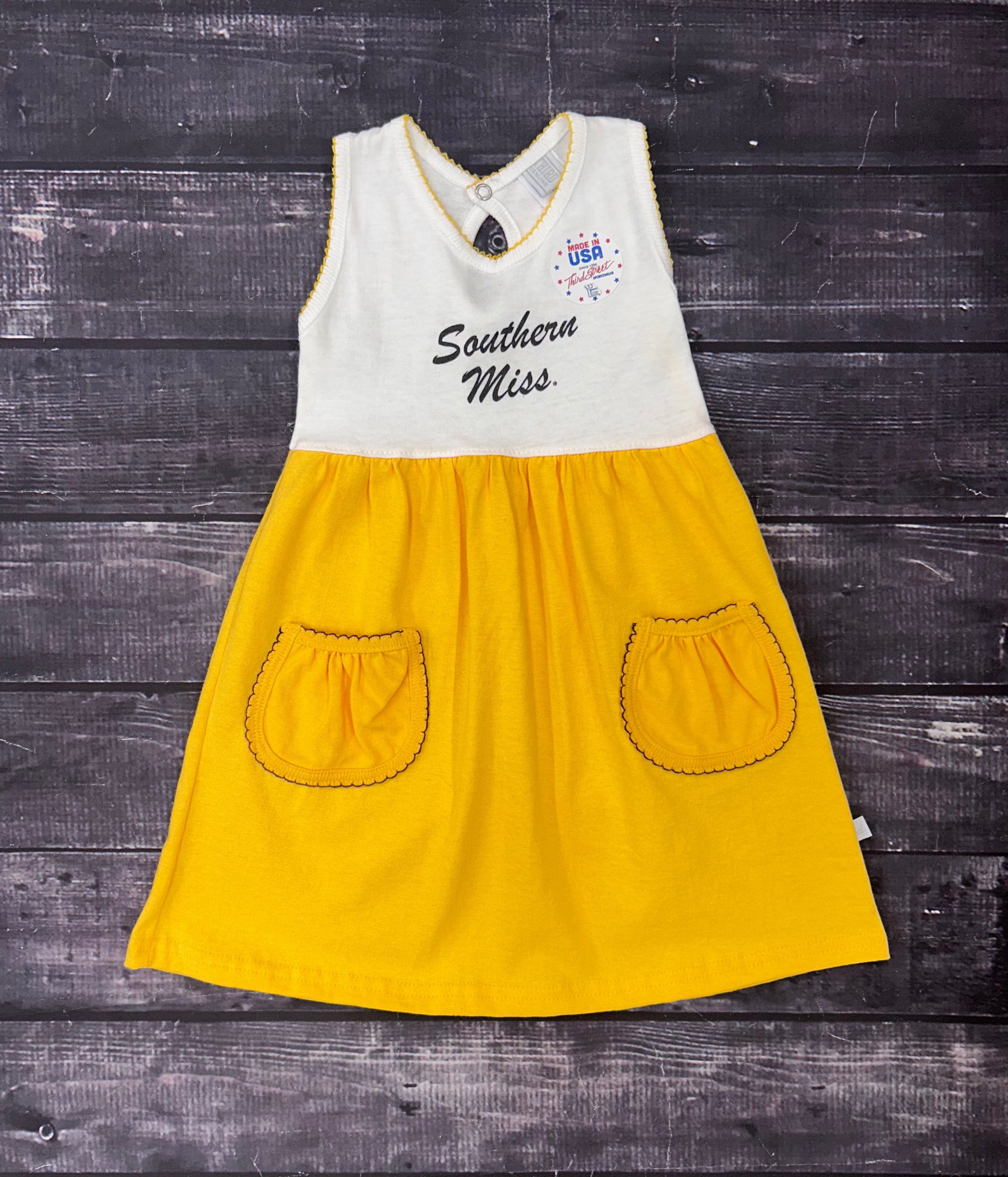 Toddler Dress Southern Miss Script