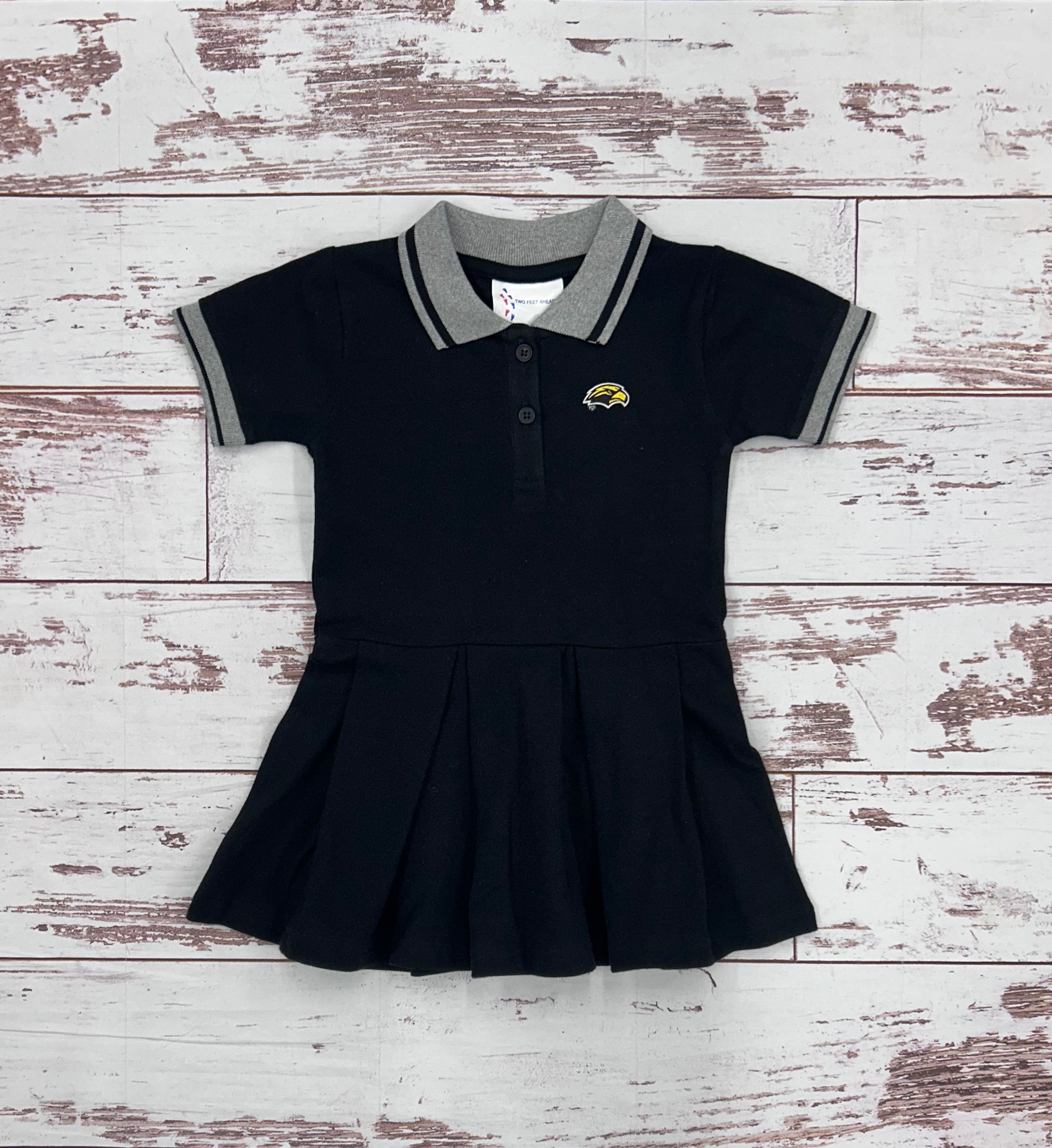 Toddler Dress Polo Left Chest Eagle Head
