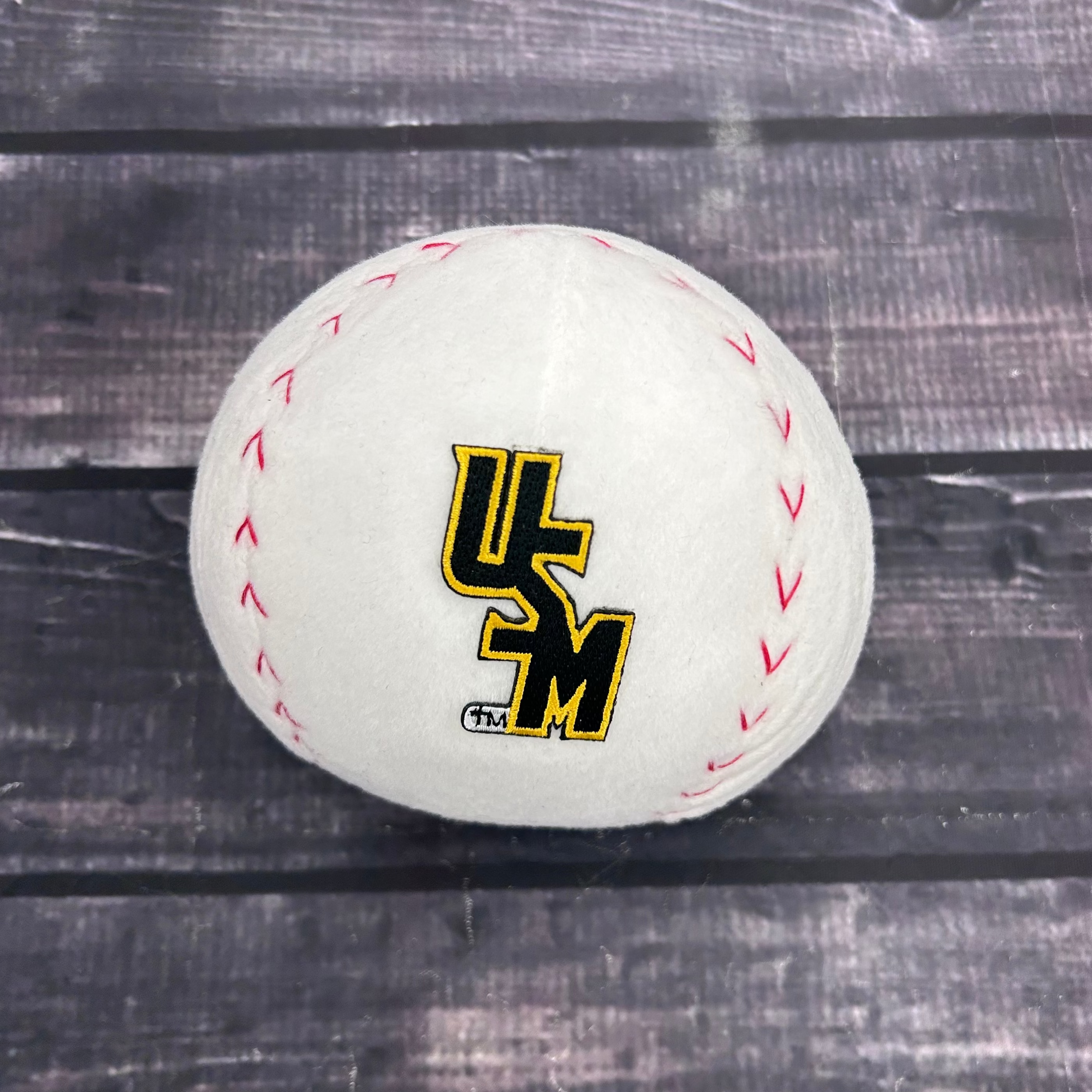 Large Baseball Plush with Stacked USM