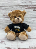 Toy Bear 11" Shiny Soft Fur T-Shirt University Of Southern Mississippi Eagle Head