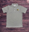 Youth Carson Poly Stripe Polo with Eagle Head