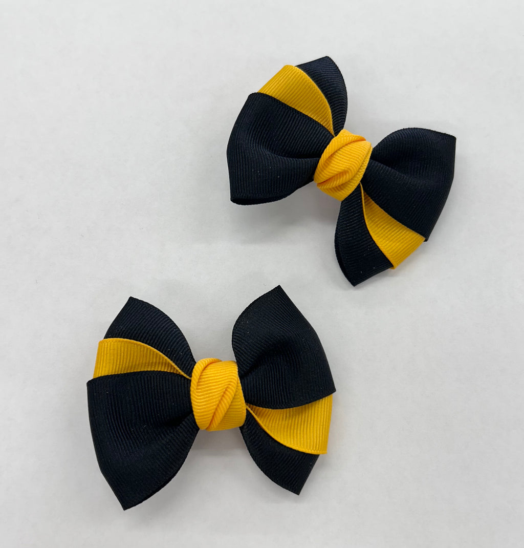Two Pack Hair Bow with Euro Knot
