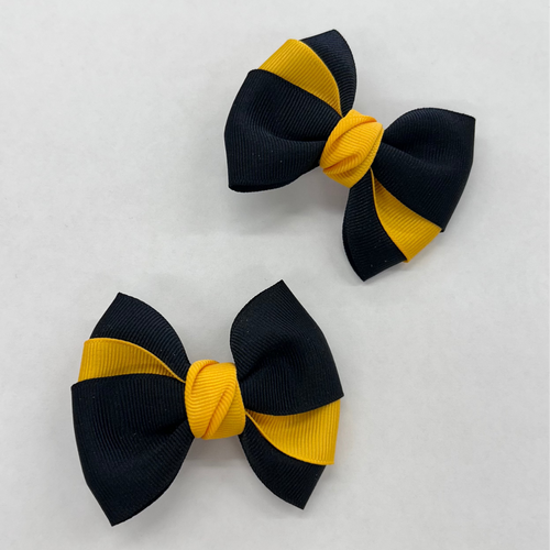 2PK Hair Bow with Euro Knot