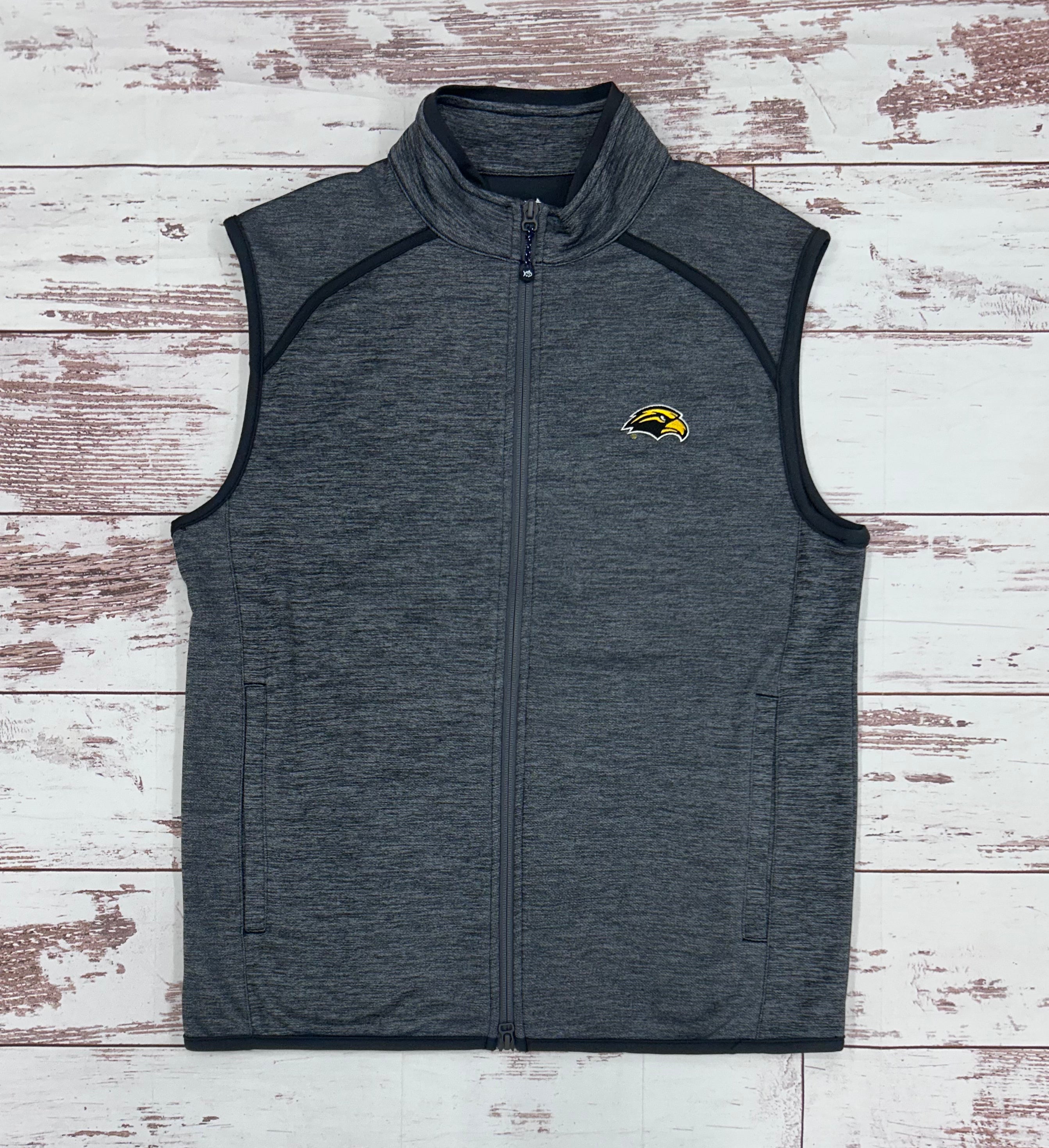Southern Tide Men's Baybrook Full Zip Vest with Eagle Head