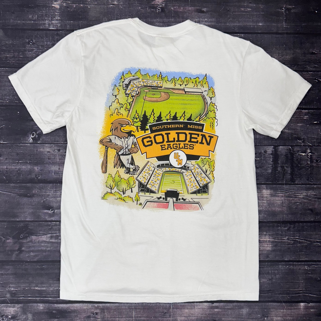 USM Campus Short Sleeve T-Shirt with Sport Stadiums
