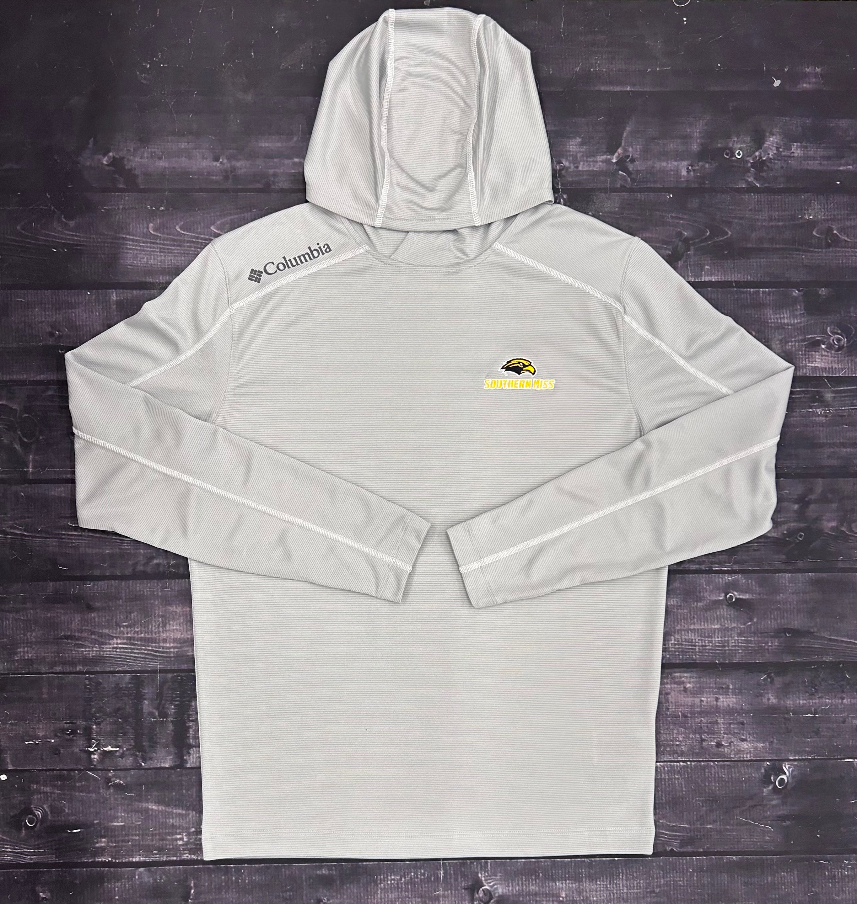 Columbia Men's Shotgun Hooded Pullover with Eagle Head Southern Miss