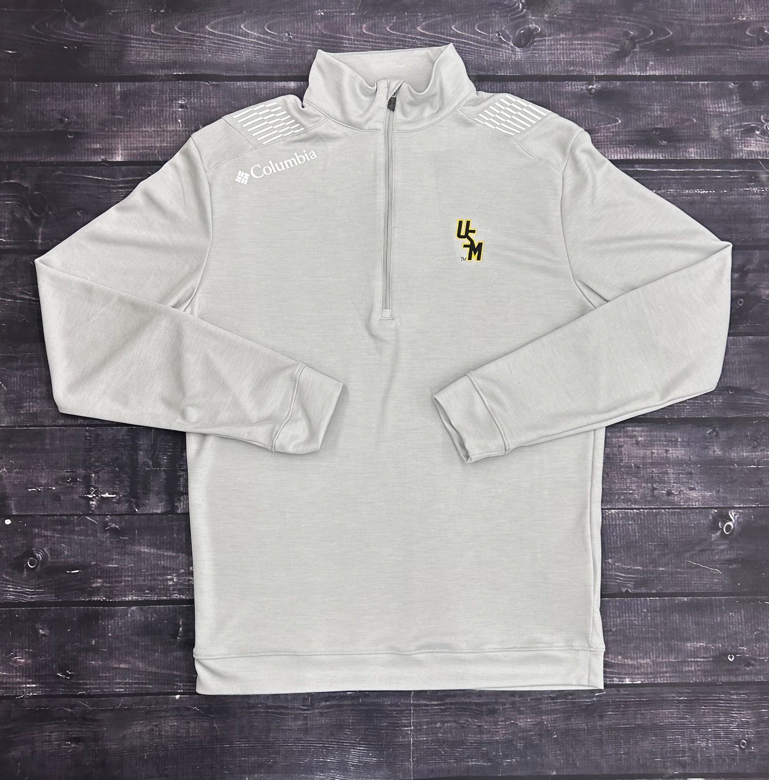 Men’s Oakland Downs Omni-Wick Quarter Zip Pullover with Stacked USM