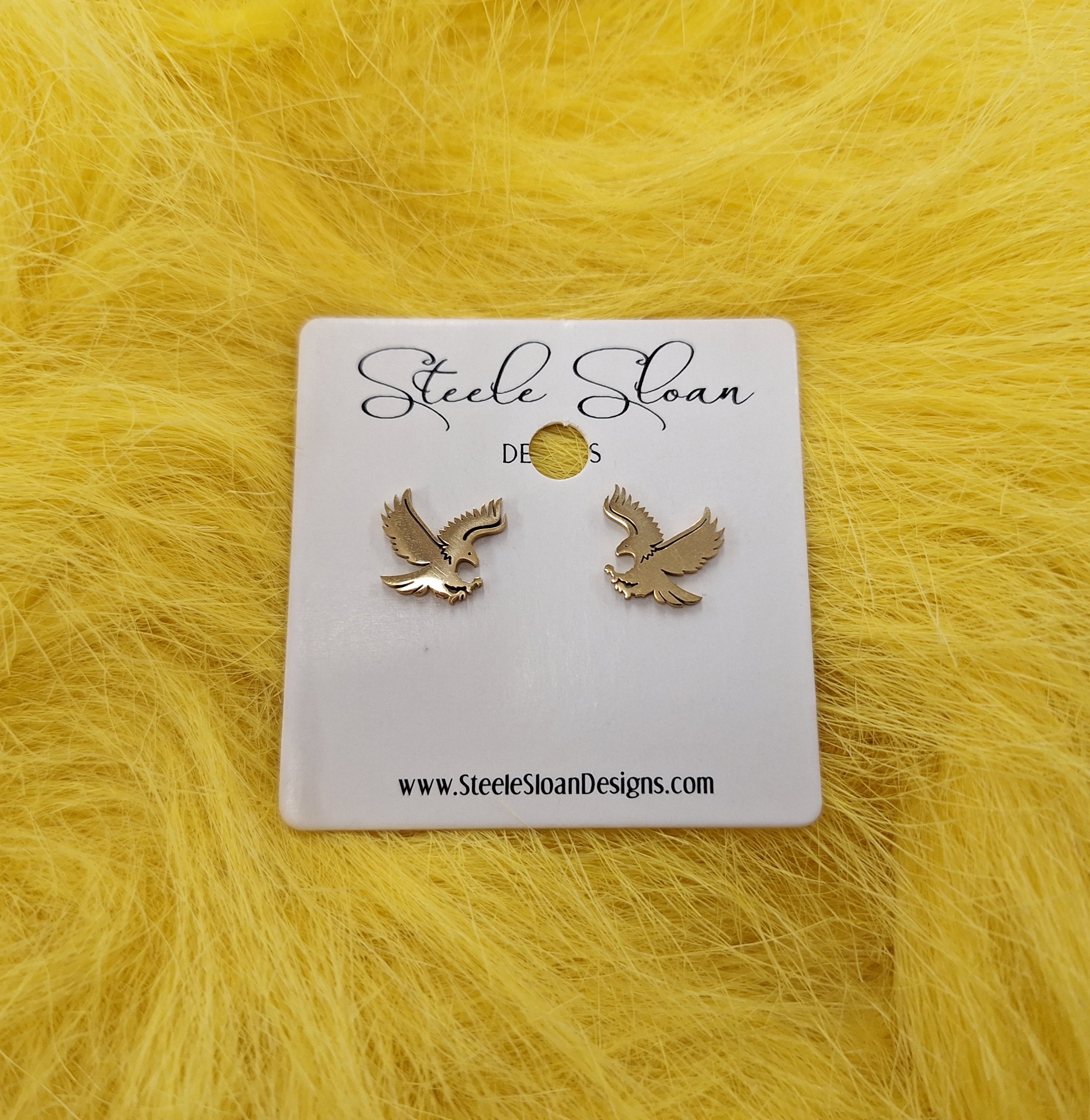 Earring Stud Attack Eagle