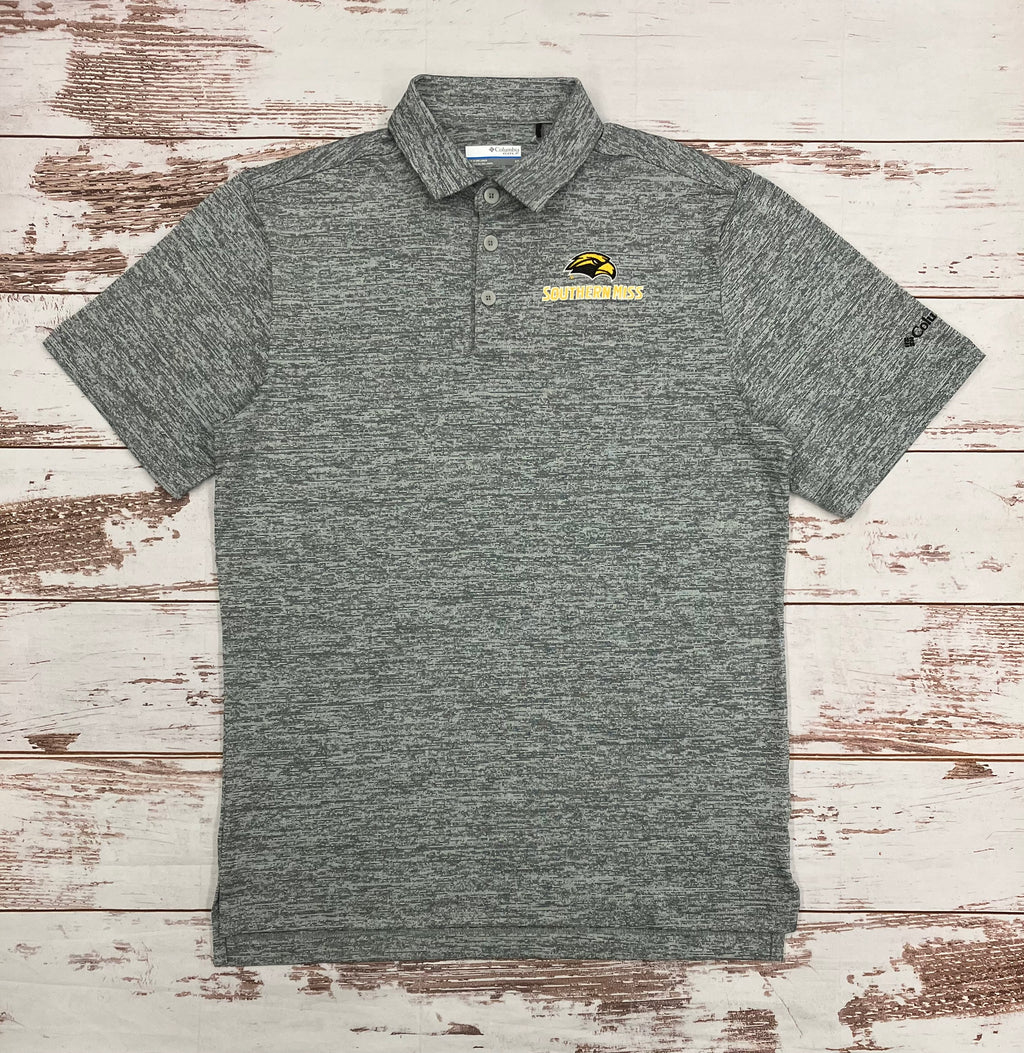 Columbia Men's Final Round Omni-Wick Polo Eagle Head Southern Miss