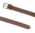Crazy Horse Leather Belt with Eagle Head Concho