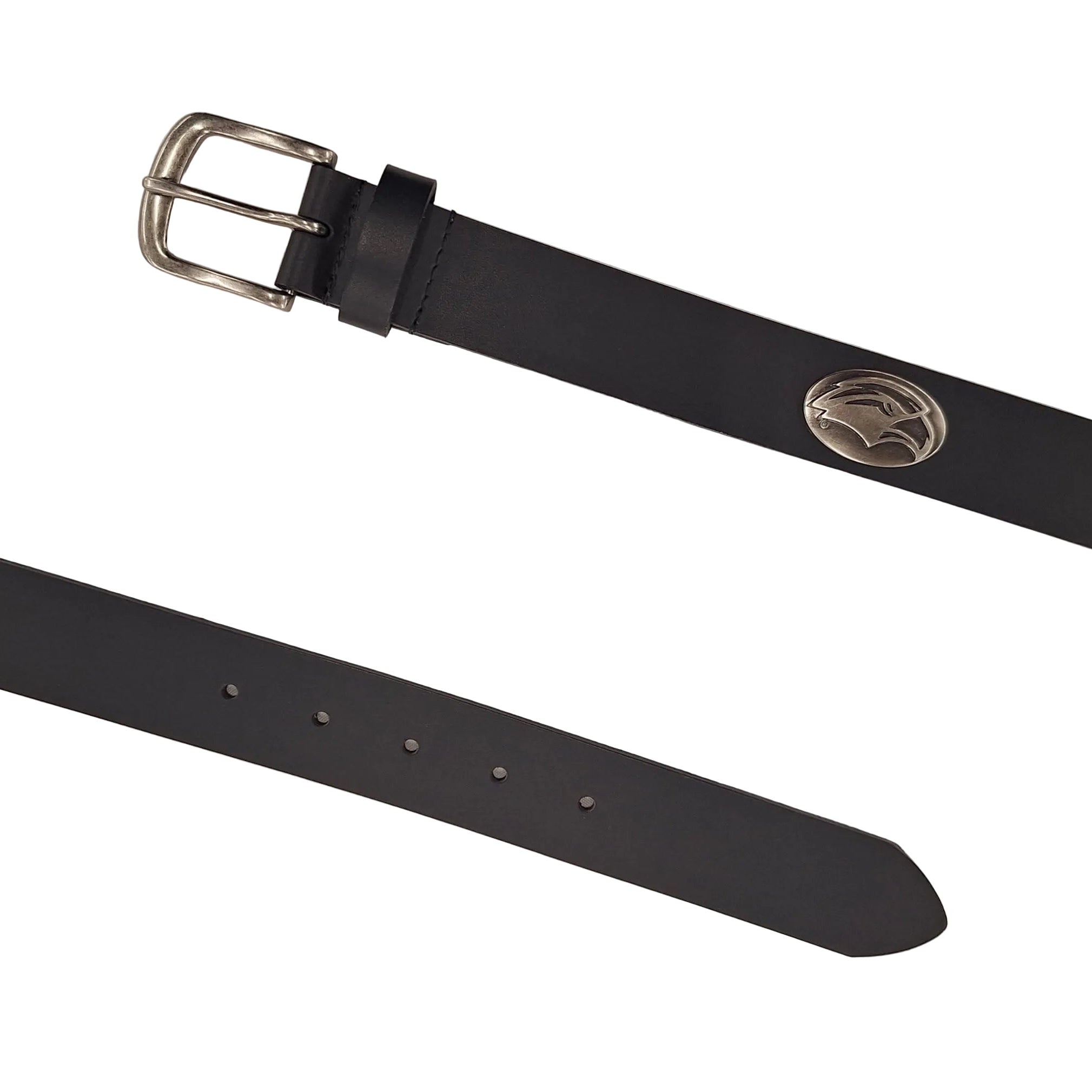 Eagle Head Concho Leather Belt With No Tip