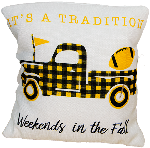 Weekends In The Fall Pillow