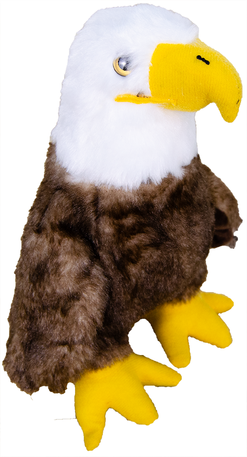 Plush Eagle Standing Majestic 9"