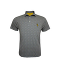 Horn Legend Men's Polo Bamboo Charcoal Petal Print Stacked USM