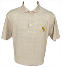 Horn Legend Polo Men's Performance Bamboo Gold Baseball Pattern Stacked USM