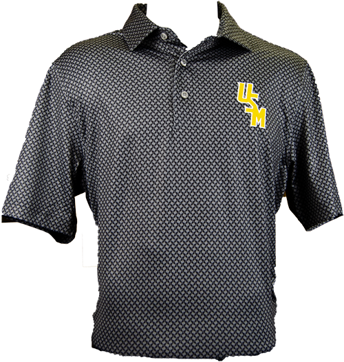 Cutter & Buck Men's Polo Pike Banner Print Stretch Stacked USM