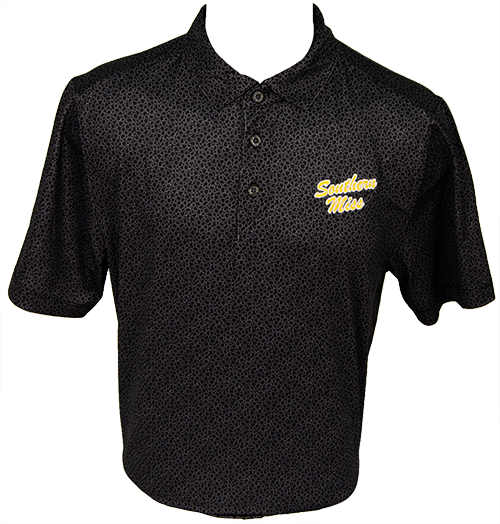 Cutter & Buck Men's Pike Eco Pebble Print Polo with Southern Miss Script