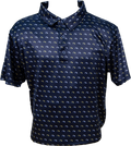 L2 Brands Polo Men's Short Sleeve Eagle Head All Over