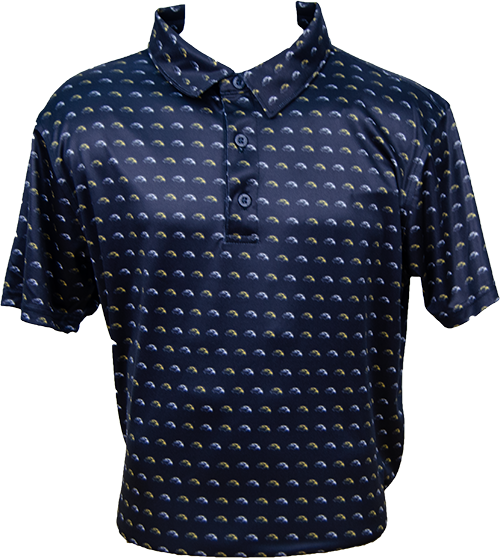 L2 Brands Polo Men's Short Sleeve Eagle Head All Over
