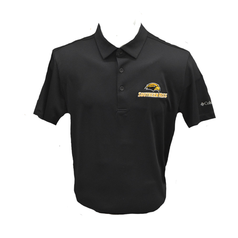 Columbia Men's Drive Omni-Wick Polo with Eagle Head Southern Miss
