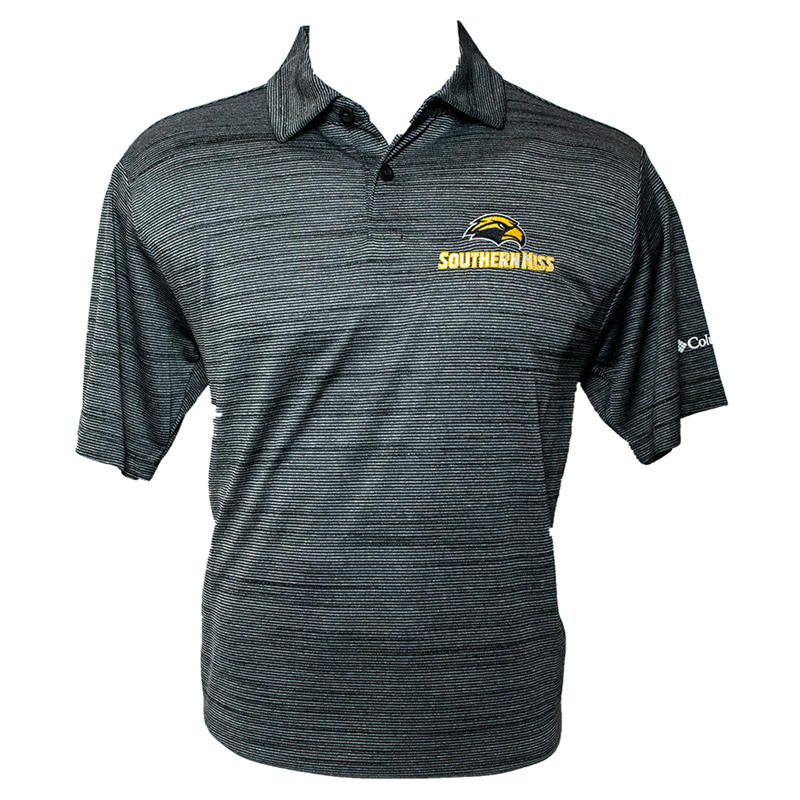Columbia Polo Men's Short Sleeve Thin Stripes Omni-Wick