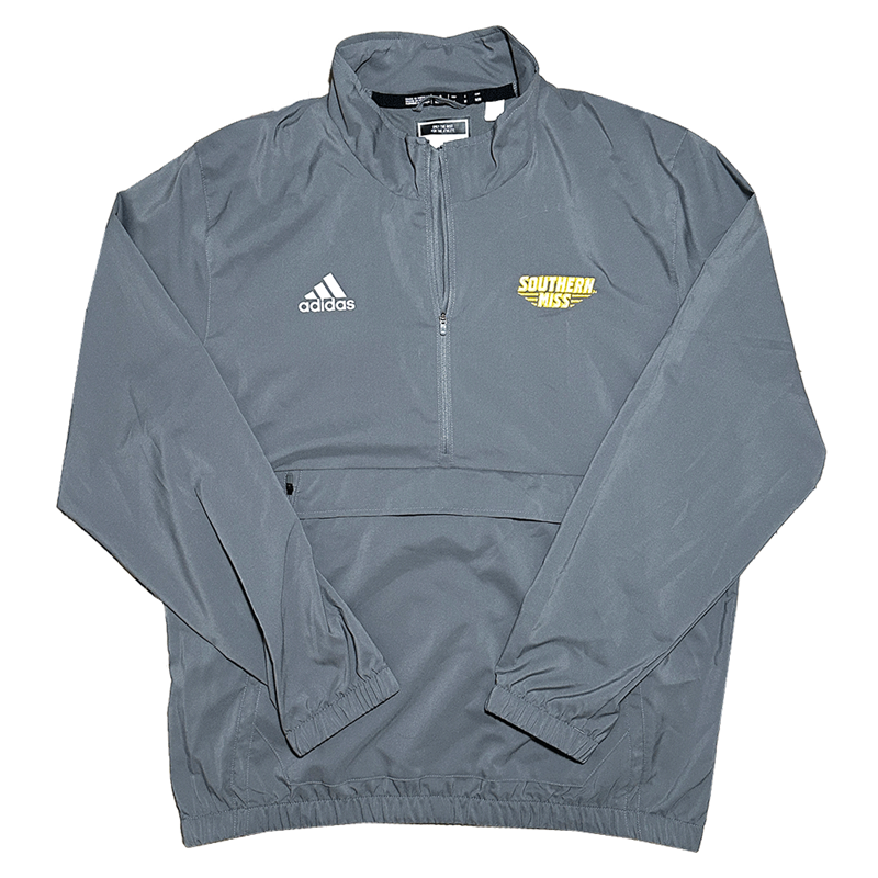 Adidas Pullover Men's Quarter Zip Stadium Woven Southern Miss Bars