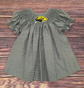 Toddler Dress Smocked Eagle Head