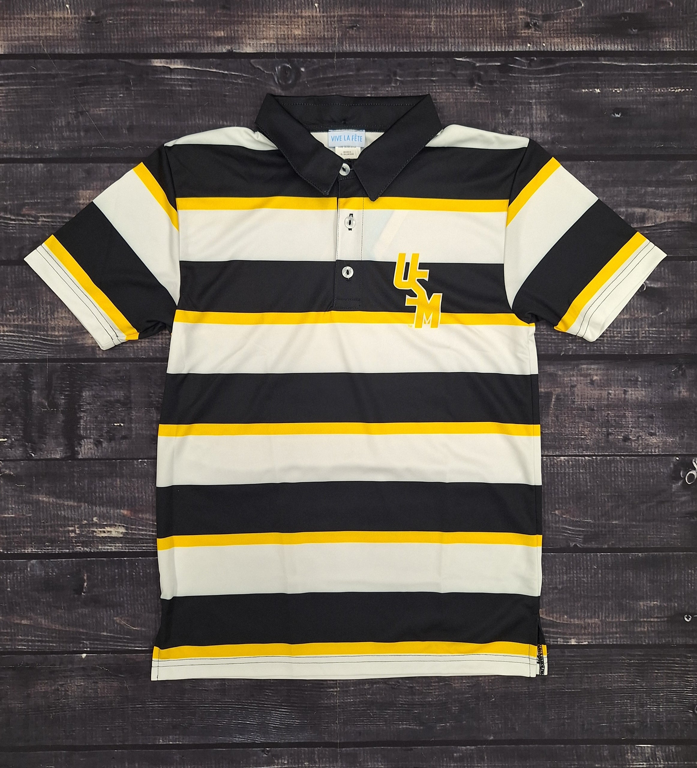 Youth Polo Performance Striped Stacked USM