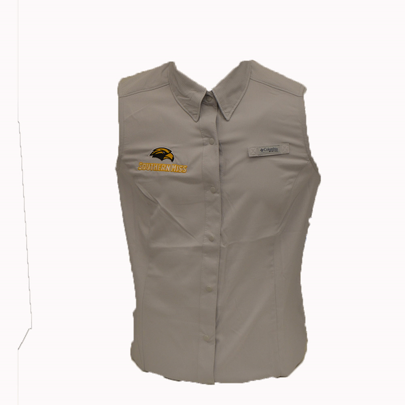 Women's Sleeveless Tamiami Shirt with Eagle Head Southern Miss