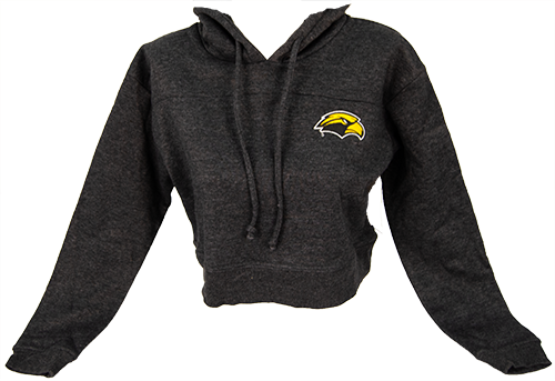Sweatshirt Women's Crop Hooded Eagle Head