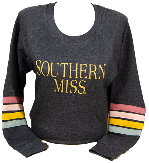 Sweatshirt Pullover Allana Stripe Colored Southern Miss
