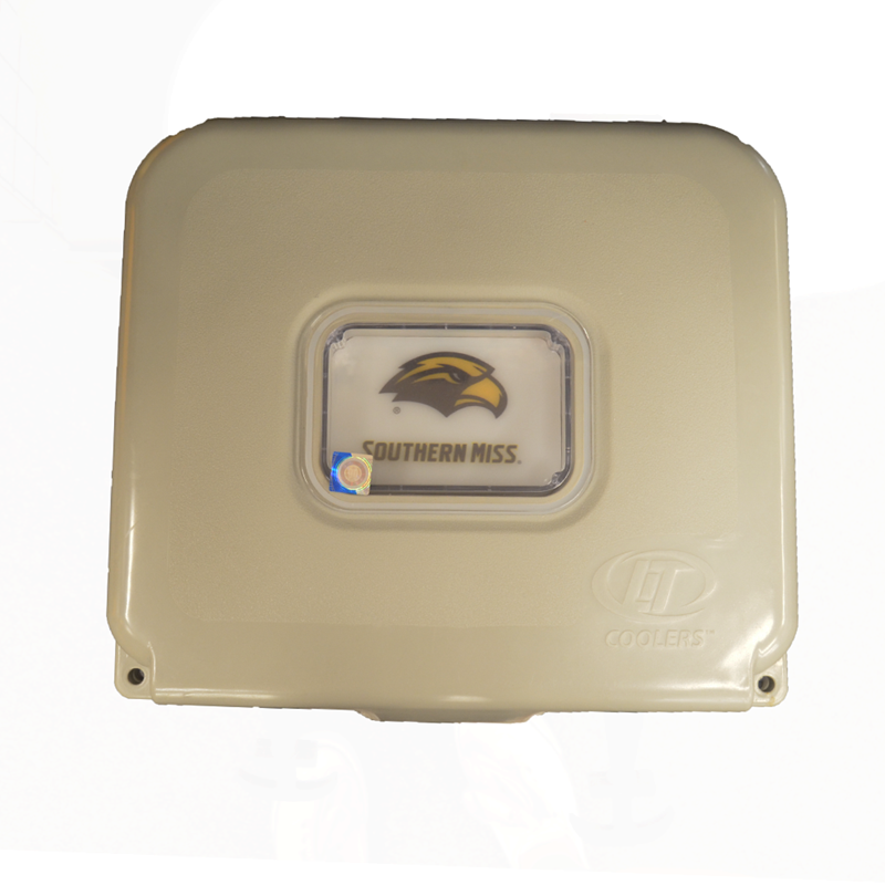 Cooler 22 Qt White Eagle Head Southern Miss