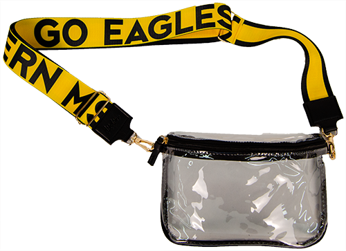 Desden Clear Tailgate Crossbody Purse with Strap and USM Various Logos
