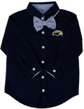 Toddler Button Down Shirt Gingham Bowtie Eagle Head