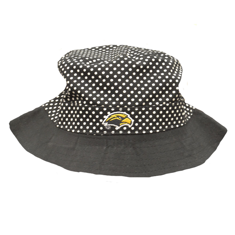 Toddler Polka Dot Bucket Hat with Eagle Head