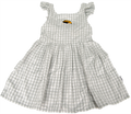 Toddler Girls Dress Pleated Gingham Eagle Head