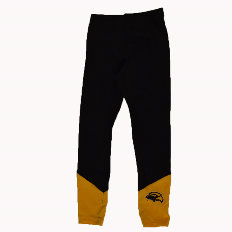 Toddler Leggings with Contrast Lower Panel Eagle Head