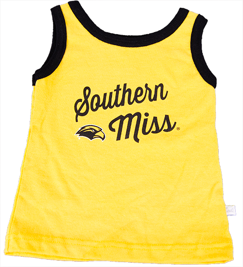 Toddler Tank Top Girl Southern Miss Script Eagle Head