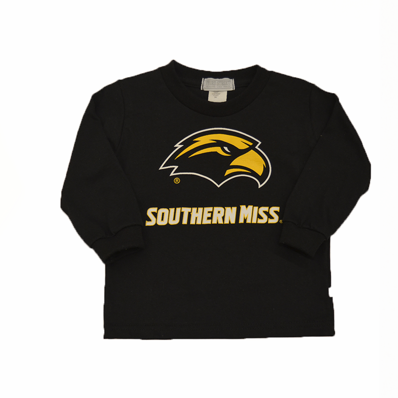 Toddler T-Shirt Long Sleeve Eagle Head Southern Miss