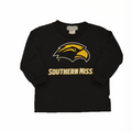 Toddler T-Shirt Long Sleeve Eagle Head Southern Miss