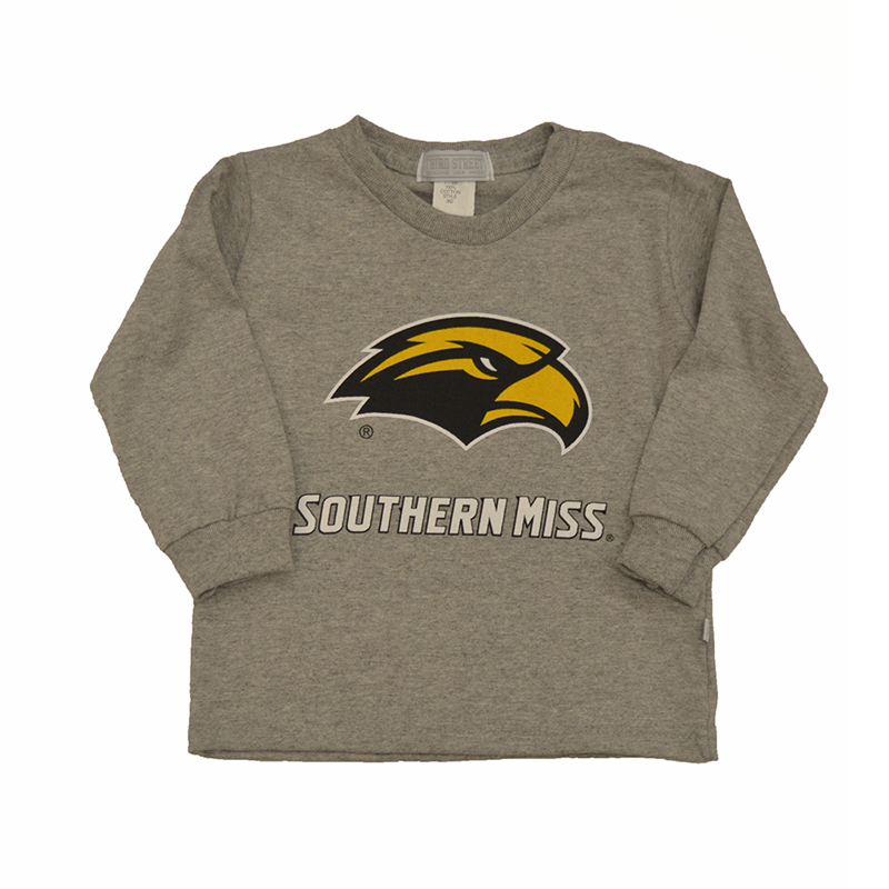 Toddler T-Shirt Long Sleeve Eagle Head Southern Miss