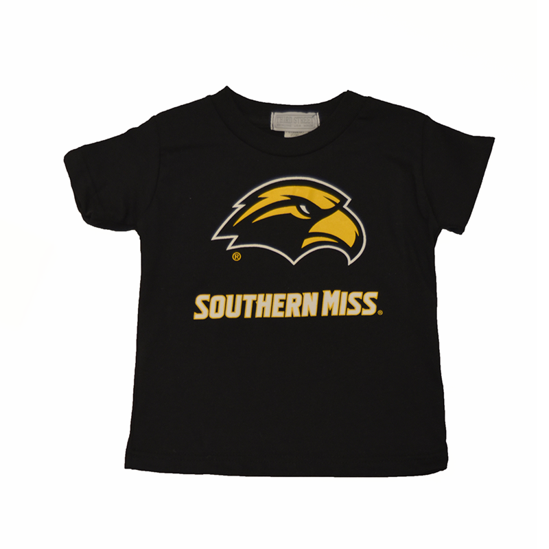 Toddler T-Shirt Short Sleeve with Eagle Head and Southern Miss Wordmark