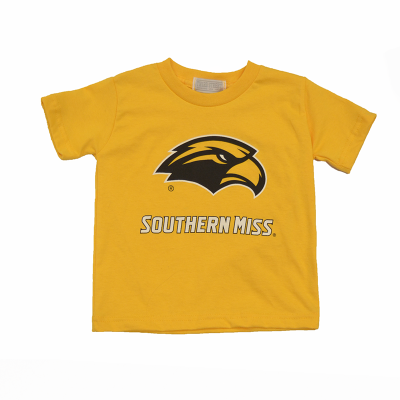 Toddler T-Shirt Short Sleeve with Eagle Head and Southern Miss Wordmark