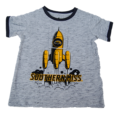 Toddler T-Shirt Short Sleeve Willy Rocket Ship