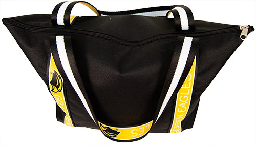 Tote Sophie Straps 2 Sided Eagle Head Go Golden Eagles Striped White